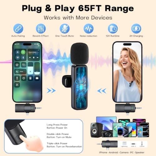 Magnetic Phone Tripod Vlogging Kit for iPhone/Android,180cm Selfie Stick — view 2