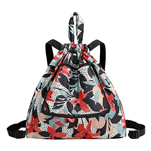 Folding Sports Fitness Backpack Light Travel Backpack Backpack with Wheels for Women (A, One Size)
