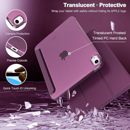 TiMOVO Case for iPad A16 11th Gen 11"/10th Gen 10.9", Deep Purple — view 4