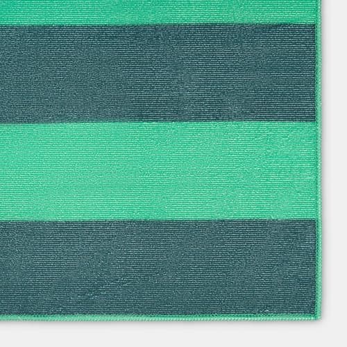 OHS Beach Towels for Adults Vertical Stripe, Super Soft Quick Dry Sand Free Microfibre Towel Large Lightweight Compact Pool Summer Essentials Travel Towel, Dark Green - 71 x 152cm — view 5