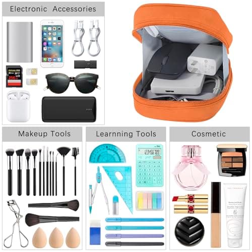 JINSI Small Cable Organiser Bag Travel Electronics Pouch — view 6
