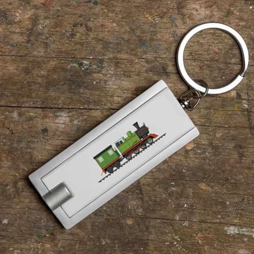 Azeeda 'Green Steam Train' LED Keyring Torch (KT00049183) — view 6