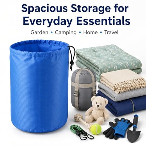 Rucksack Rain Covers, Drawstring Storage, Orange, Blue And Black, 3-Pack — view 5