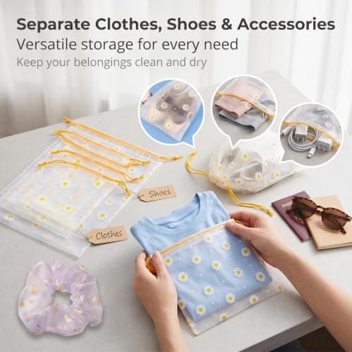 Kaaeiccr Travel Storage Bags Waterproof Drawstring Shoe Clothes Organiser — view 4