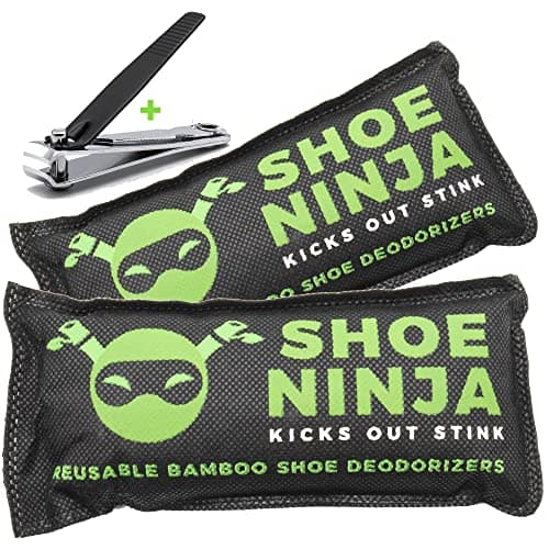 Shoe Ninja Shoe Deodoriser, Shoe Odour Eliminator, Football Boot, 2 Pack