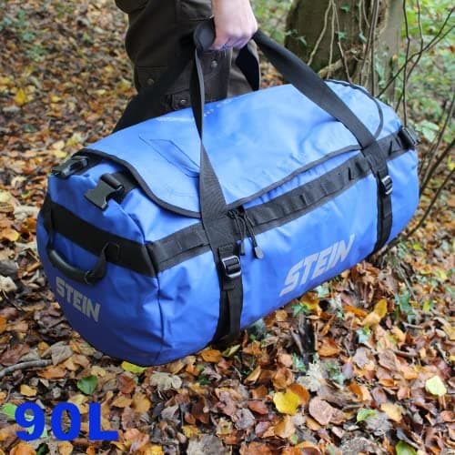 Heavy Duty Kit Bag 90L Blue – PVC Tarpaulin Water-Repellent Holdall for Professional Work & Travel – STEIN Metro — view 6