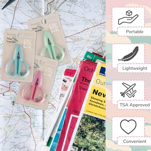 JubileeYarn Tiny Traveler Units - Portable TSA Compliant Mini Airplane Snips - Sea Pink - 1 Unit — view 5