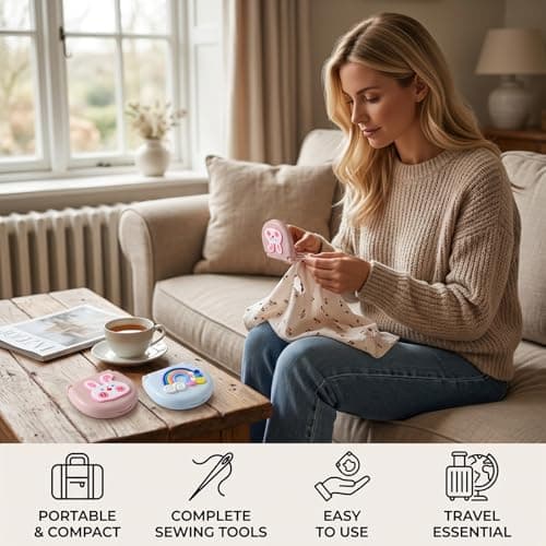 2-Piece Mini Travel Sewing Kit, Small Emergency Mending Supplies — view 4
