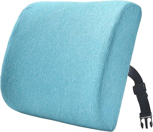 UICMNSI Set of 1 2 Lumbar Support Pillow for Office Chair Memory Foam Back Support Pillow, Seat Cushion for Back, Lumbar Support for Car, Sleeping, Rest, Travel(10,2pcs:33 * 32 * 10CM)
