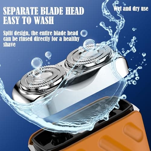 Beard Shaver for Men, Beard Shaver Mini and Portable Suitcase Design, Portable Razor Traveller Mini Shaving, 2025 New Double-Ring Magnetic Cutter, Ipx7 Waterproof(Black) — view 4