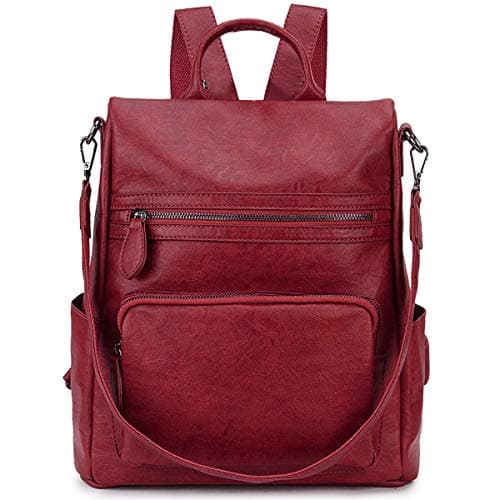 RAVUO Women Backpack,Fashion Faux Leather Anti-theft Ladies Rucksack Bag