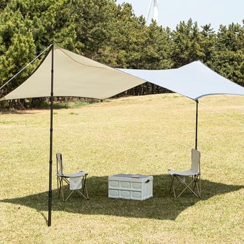 Startbuymore Camping Tarp Poles - Adjustable Carbon Fiber Telescoping Tent Poles for Tarps, Canopy & Awning - Caravan & Beach Shade(1.35 meter) — view 3