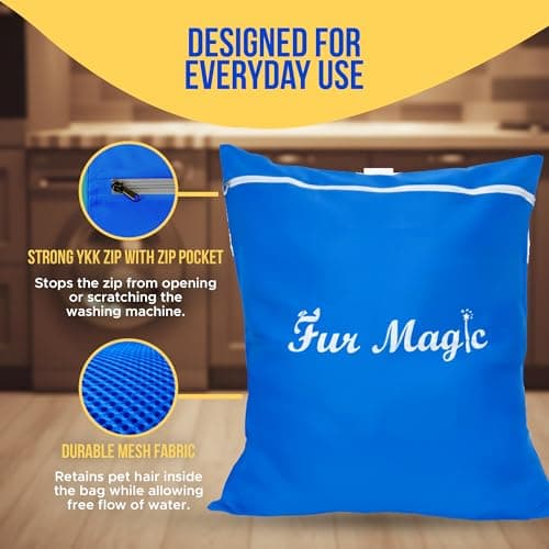 Fur Magic Pet Laundry Bag, Keeps Washing Machine Free from Dog & Cat Hair — view 4