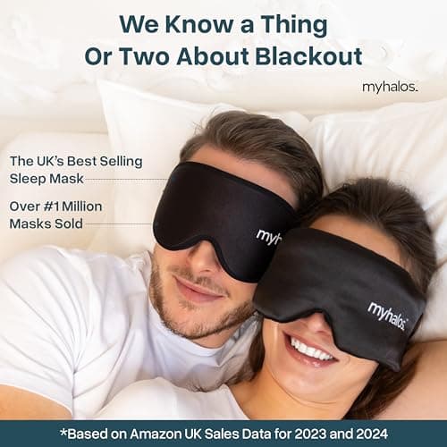MyHalos Mulberry Silk Sleep Mask, Silk Eye Mask for Sleeping, Blackout — view 4