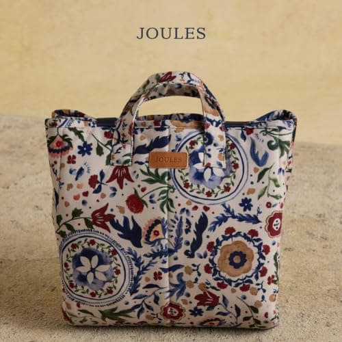 Rosewood x Joules Festival Floral Travel Mat for Dogs – Foldable Portable Pet Mat, Easy-Carry, Washable, Stylish Joules Print Dog Travel Bed for Car, Home and Holidays — view 4