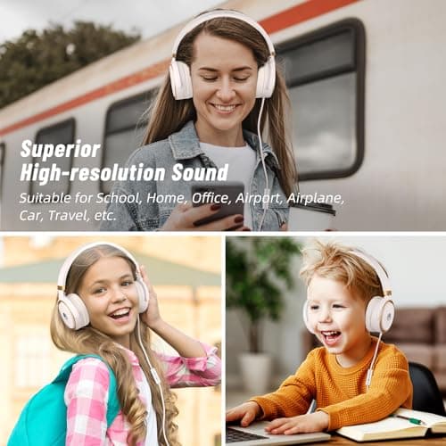 Rockpapa Circle ONE Foldable Kids Headphones Wired with Microphone &3.5mm — view 6