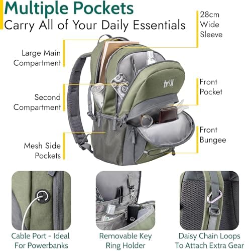 Trail Aspen Day Pack Backpack, 30L, Green — view 3