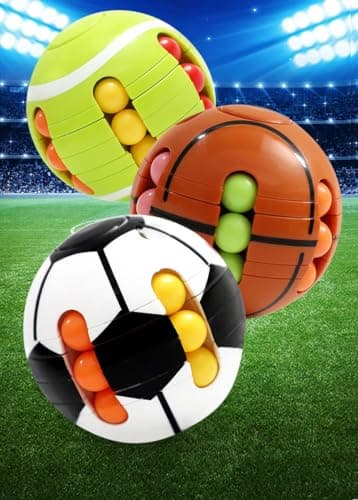 Zonopy Puzzle Sport Ball Toys - 3D Brain Teasers and Puzzle Games for Kids and Adults, Travel Games for Ages 3+, Intelligence 6.35cm Small Magic Bead, Adult Relieve Stress,Hand Sport, Gifts Kids Boys — view 2
