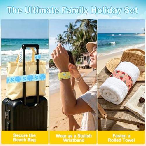 8 Pack Towel Bands for Sun Loungers & Beach Chairs - Windproof & Non-Slip — view 6