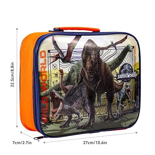Jurassic World Kids Insulated Lunch Bag with Carry Handle - BPA Free — view 2