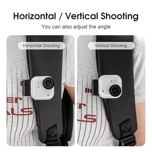 Go Ultra Magnetic Backpack Mount Stand for Insta360 Go Ultra Accessories Pivot Clip Angle Quick Release Hat Mount Adapter for Desktop Outdoor Travel Video POV Shooting — view 5