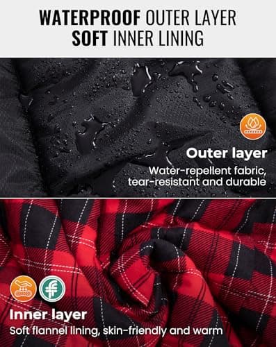 KingCamp Sleeping Bag 3-4 Season Single Black Flanell L — view 2