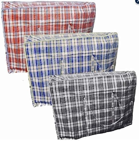 Bargain factory Laundry Bags, 10 Pack Large Storage Bags With Zips, Plastic Bag Storage, Laundry Bags With Zips, Travel, Washing Bags for Laundry (60X80 cm) — view 4