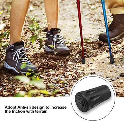 2pcs for LEKI Rubber Buffer for Walking Poles/Trekking Poles for All Standard Rubber Buffer Pads/Trekking Poles/Asphalt/Gravel/Mountains/Hiking Pole Accessories — view 5