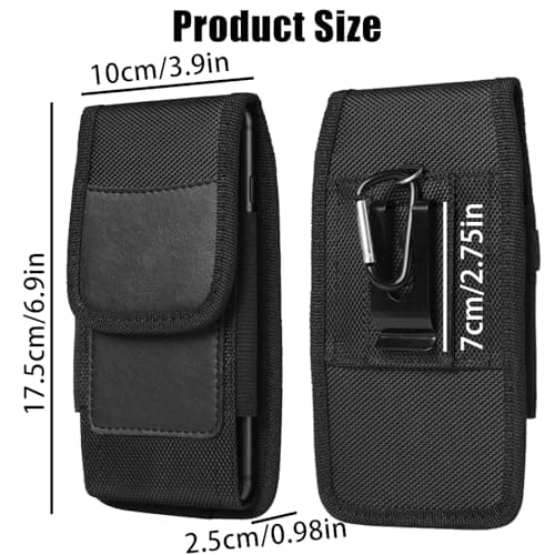 Heavy Duty Phone Holster with Belt Clip for 5.8-6.8 inch Smartphones — view 4