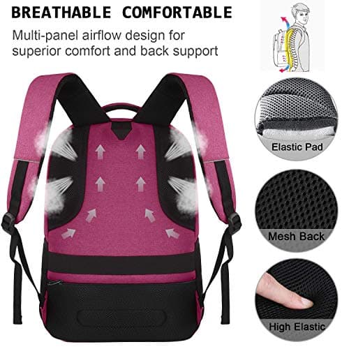 KASIBON Laptop Backpack for Men, Anti-Theft Travel Backpack Business — view 5