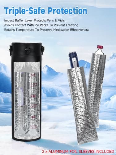 YOUSHARES Insulin Cooler Travel Case for Monjaro,Wegovy GLP-1 Pens — view 6