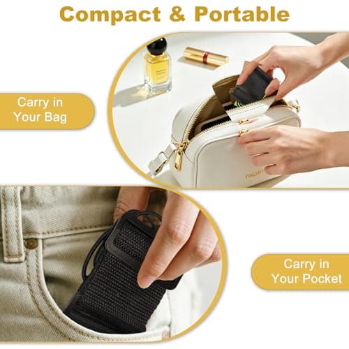 4 Pcs Elastic Fastening Belt for Luggage, Adjustable Luggage Connector Straps for Suitcases Attach Extra Bags, Black Luggage Straps for Suitcases, Portable Travel Suitcase Strap Travel Accessories — view 6