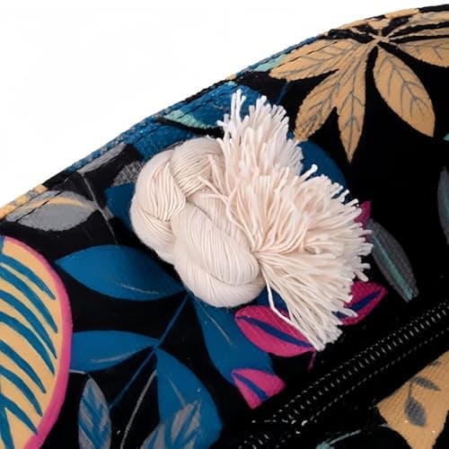 Witeygai Large Vintage Beach Tote Bag for Women, Zipper Canvas Rope Handles — view 6