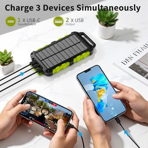 TOENNESEN Solar Power Bank, 10000mAh, PD 22.5 W, Portable Fast Charging — view 2