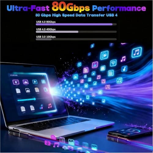 IVIVTOR USB C Magnetic Adapter 90 Degree 240 W USB-C Magnetic Adapter 24 Pin - Type C Magnetic Connector 80 Gbps 8K Fast Charge & Data Transfer for Laptop Tablet Mobile Phone Smartphones - Graphite — view 6