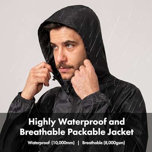 Mac in a Sac Origin II Waterproof Packable Jacket Unisex, Jet Black, XL — view 4