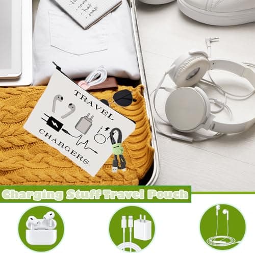 Deyixinup Funny Charging Cable Bag, Charging Stuff Travel Pouch — view 5