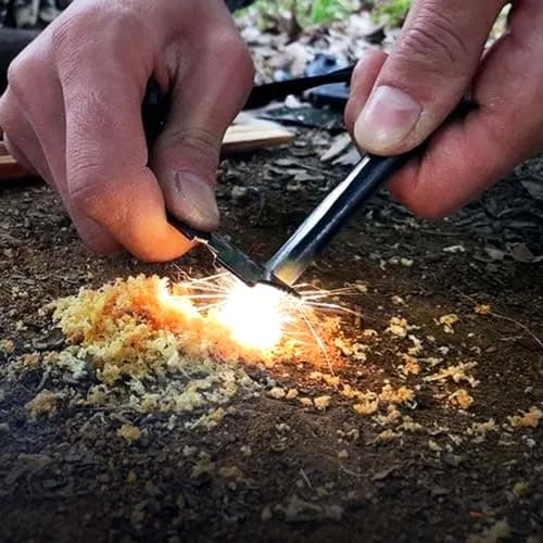 2PCS Flint and Steel Fire Starter Kit, Ferro Rod, Survival New Upgrades — view 6