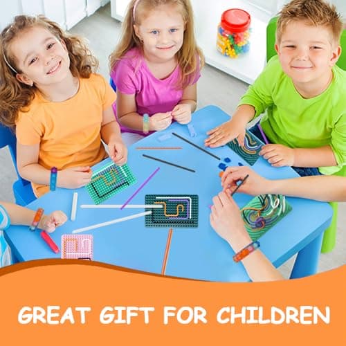Albiuev Sensory Activity Board for Children, Silicone Fidget Toys for Calming, Stress, Anxiety, ADHD & Autism, Fine Motor Skill Board includes Portable Travel Bag & 20 Strings (Green) — view 5