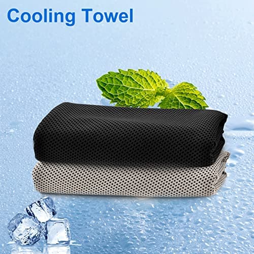 Sukeen Cooling Towel (40"x12"), Quick Dry Fitness Ice Towel for Gym, Golf, Yoga, Outdoor Work, Sports, Travel, Camping, Instant Cool for Neck and Face — view 2