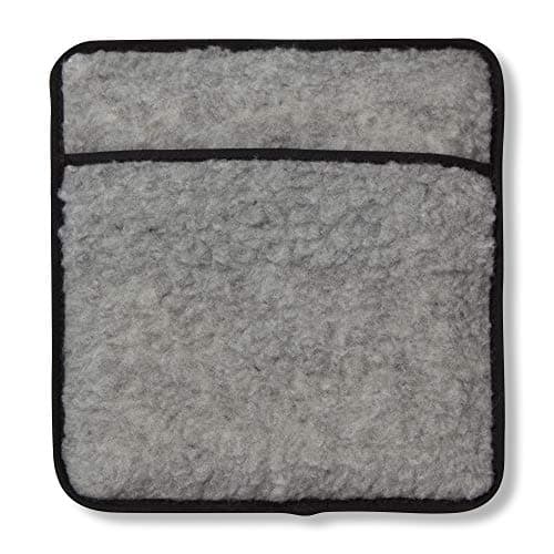 Hotties Micro Hottie - Microwave Hot Water Bottle - Lambswool Fleece - Grey — view 2