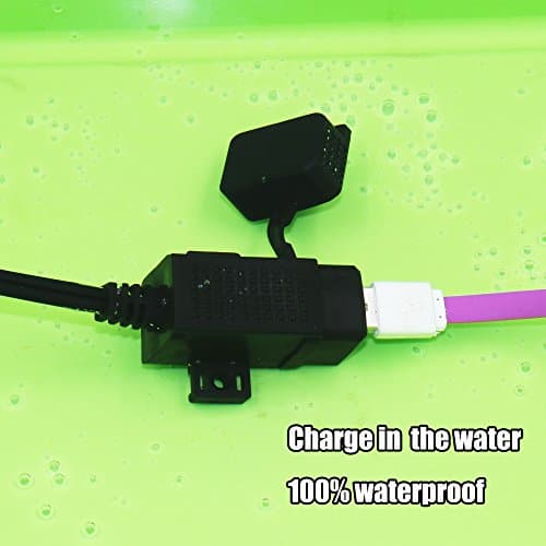 MOTOPOWER 3.1Amp Waterproof Dual Motorcycle USB Charger Kit with SAE Terminal Cable — view 5