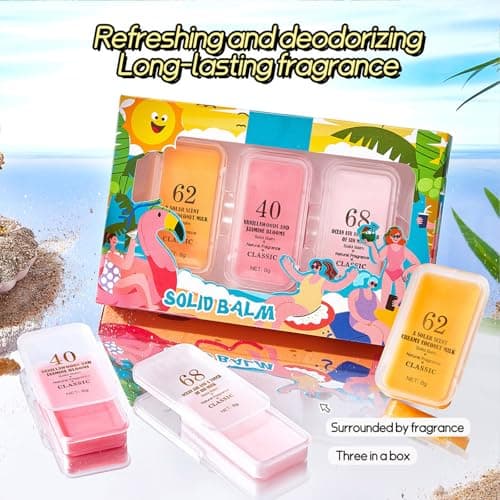 3 PCS Solid Balms Set Solid Perfume Portable Pocket Balm Perfume Perfect for Travel Use Natural Fragrance Parfum for Women — view 2