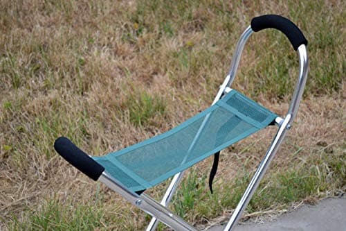 Netagon Lightweight Folding Portable Walking Stick Chair Seat Stool Ideal for Hiking Camping Fishing Travel (Green) — view 5