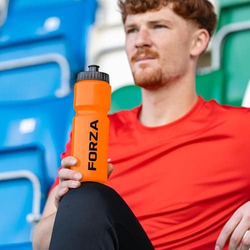FORZA 750ml Sports Water Bottle | BPA-Free Water Bottles with Durable, Easy-Squeeze Design – Multiple Colours Available (Pack of 1, Orange) — view 2