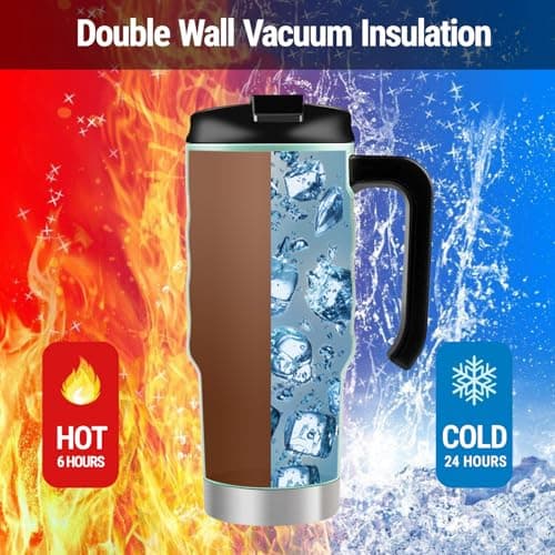 HAUSHOF 700 ML Stainless Steel Vacuum Insulated Travel Mug — view 5