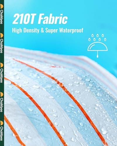 Chakipee Compact Travel Umbrella Windproof Strong- Automatic Folding Umbrellas for Wind and Rain, Portable 210T Fabric 97cm Span - 8 Ribs Stripe Pattern for Men and Women — view 5