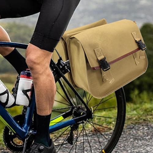 Leather Motorcycle Saddlebags – Hard Shell Side Storage Bags, Weatherproof Panniers | Lockable Design, Classic Look, Easy to Mount, Compatible with Cruiser, Touring, Sport Bikes, durabe Utility Gear — view 2