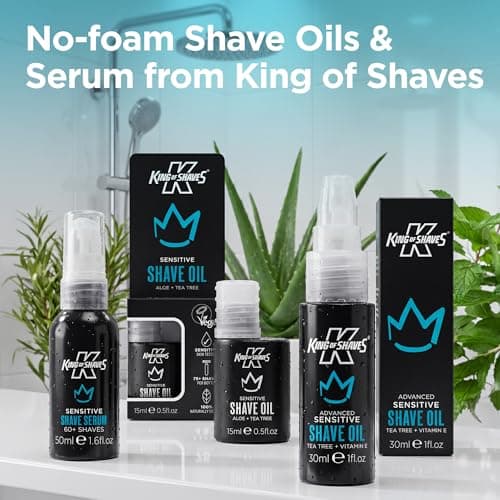 King of Shaves Sensitive Shave Oil Aloe Vera Tea Tree Travel 15ml — view 6