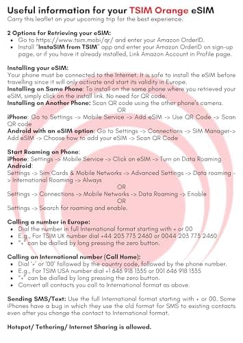 Europe eSIM 30Day |12GB Internet in 5G/4G/LTE | Unlimited Local Calls + 30 Minutes + 200 Texts to Worldwide| eSIM QR Code Sent by email Within 24Hrs of Shipping | Scan QR Code and use Immediately — view 3